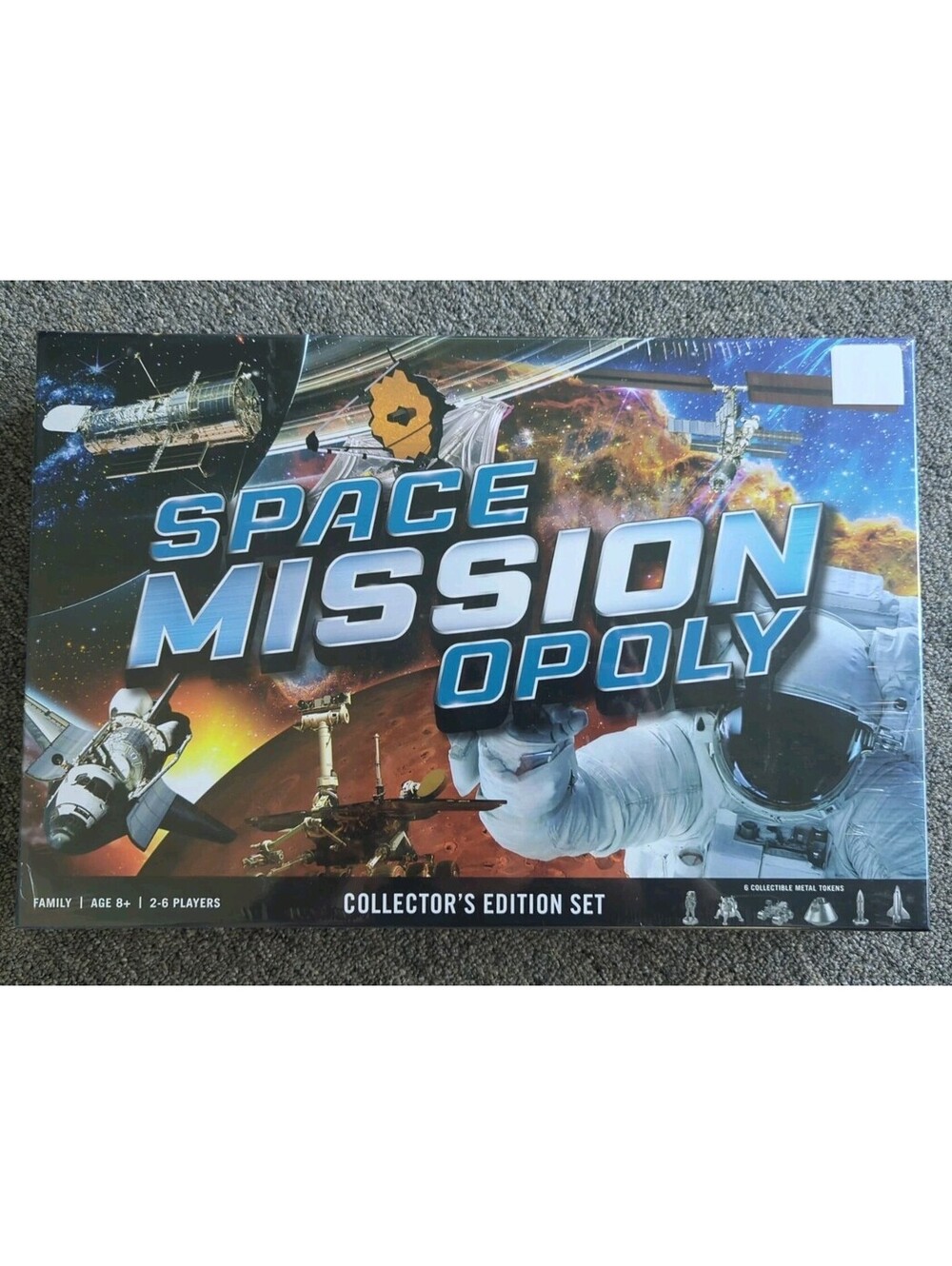 Space Mission Opoly Board Game Collector's Edition Space 2-6 Pl- By Masterpieces